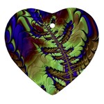 Freaky Friday, Blue Green Heart Ornament (2 Sides)