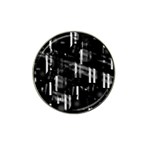 Black and white neon city Hat Clip Ball Marker (10 pack)