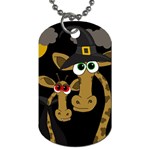 Giraffe Halloween party Dog Tag (Two Sides)