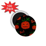 Halloween pumpkin pattern 1.75  Magnets (100 pack) 