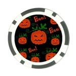 Halloween pumpkin pattern Poker Chip Card Guards