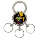 Halloween witch 3-Ring Key Chains