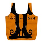 Halloween - witch boots Full Print Recycle Bags (L) 