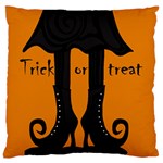 Halloween - witch boots Large Flano Cushion Case (One Side)