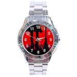 Halloween black witch Stainless Steel Analogue Watch