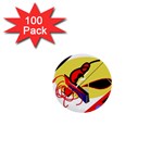 Abstract art 1  Mini Buttons (100 pack) 