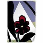 Black flower Canvas 24  x 36 