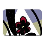 Black flower Plate Mats