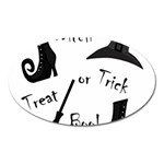 Halloween witch Oval Magnet