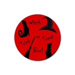 Witch supplies  Rubber Round Coaster (4 pack) 