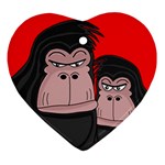 Gorillas Ornament (Heart) 