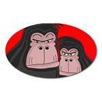 Gorillas Oval Magnet