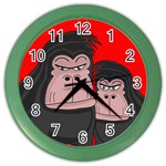 Gorillas Color Wall Clocks