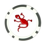Red lizard Poker Chip Card Guards