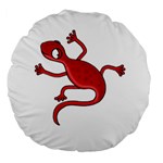 Red lizard Large 18  Premium Flano Round Cushions