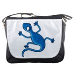 Blue lizard Messenger Bags