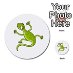Green lizard Multi-purpose Cards (Round) 