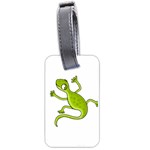 Green lizard Luggage Tags (One Side) 