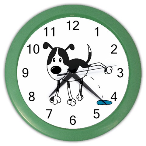 My cute dog Color Wall Clocks from ArtsNow.com Front