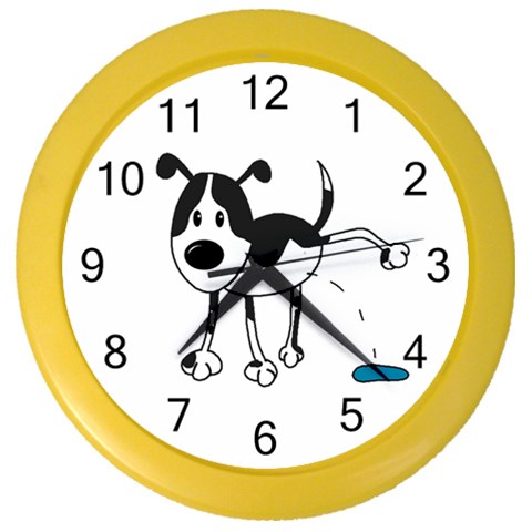 My cute dog Color Wall Clocks from ArtsNow.com Front