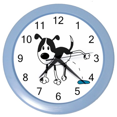 My cute dog Color Wall Clocks from ArtsNow.com Front