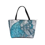 Mother Mary And Infant Jesus Christ  Blue Portrait Old Vintage Drawing Shoulder Handbags