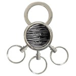 I love black and white 3-Ring Key Chains