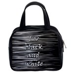 I love black and white Classic Handbags (2 Sides)