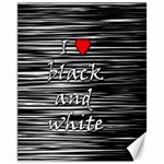 I love black and white 2 Canvas 11  x 14  