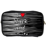 I love black and white 2 Toiletries Bags 2-Side