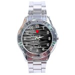 I love black and white 2 Stainless Steel Analogue Watch
