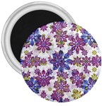 Stylized Floral Ornate Pattern 3  Magnets