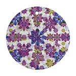 Stylized Floral Ornate Pattern Ornament (Round) 