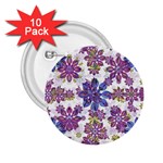 Stylized Floral Ornate Pattern 2.25  Buttons (10 pack) 