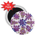 Stylized Floral Ornate Pattern 2.25  Magnets (10 pack) 