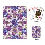 Stylized Floral Ornate Pattern Playing Card