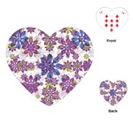 Stylized Floral Ornate Pattern Playing Cards (Heart) 