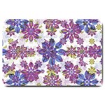 Stylized Floral Ornate Pattern Large Doormat 