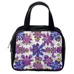 Stylized Floral Ornate Pattern Classic Handbags (One Side)