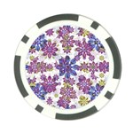 Stylized Floral Ornate Pattern Poker Chip Card Guards (10 pack) 