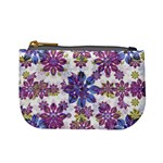 Stylized Floral Ornate Pattern Mini Coin Purses