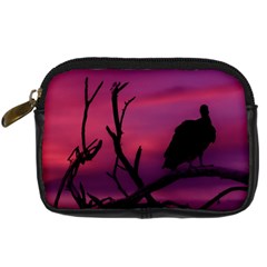 Vultures At Top Of Tree Silhouette Illustration Digital Camera Cases from ArtsNow.com Front