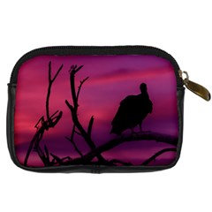 Vultures At Top Of Tree Silhouette Illustration Digital Camera Cases from ArtsNow.com Back