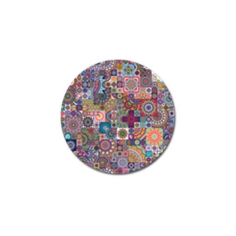 Ornamental Mosaic Background Golf Ball Marker from ArtsNow.com Front