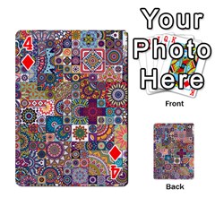 Ornamental Mosaic Background Playing Cards 54 Designs  from ArtsNow.com Front - Diamond4