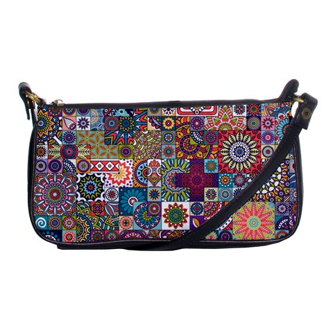 Ornamental Mosaic Background Shoulder Clutch Bags from ArtsNow.com Front