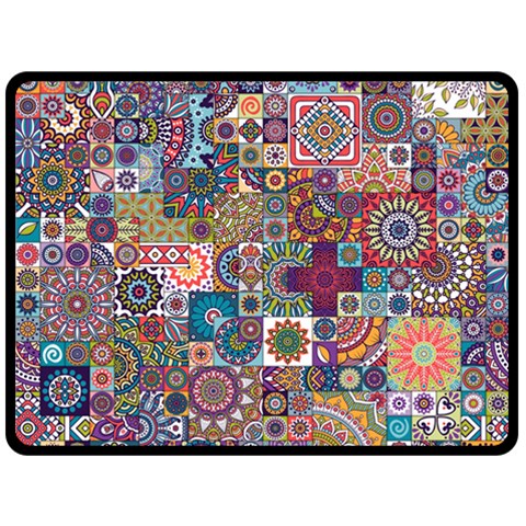 Ornamental Mosaic Background Fleece Blanket (Large)  from ArtsNow.com 80 x60  Blanket Front