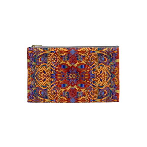 Oriental Watercolor Ornaments Kaleidoscope Mosaic Cosmetic Bag (Small)  from ArtsNow.com Front