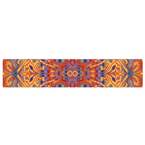 Oriental Watercolor Ornaments Kaleidoscope Mosaic Flano Scarf (Small) from ArtsNow.com Front
