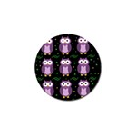 Halloween purple owls pattern Golf Ball Marker (10 pack)